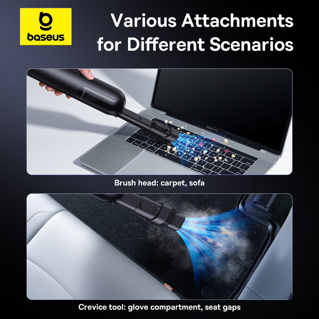 Baseus Car Vacuum (Black)