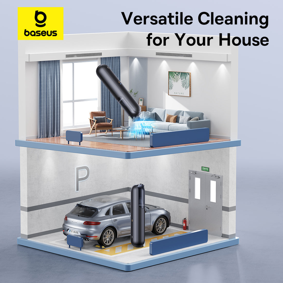 Baseus Car Vacuum (Black)