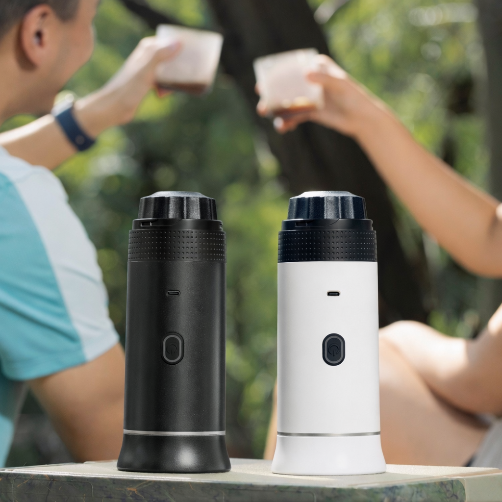 Portable Espresso Machine for Travel, Office & Car (White)