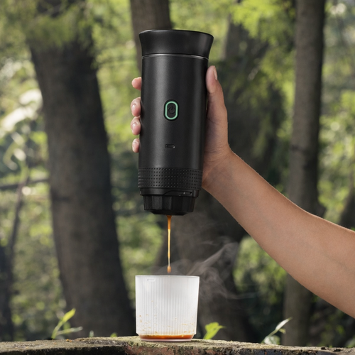 Portable Espresso Machine for Travel, Office & Car (Black)