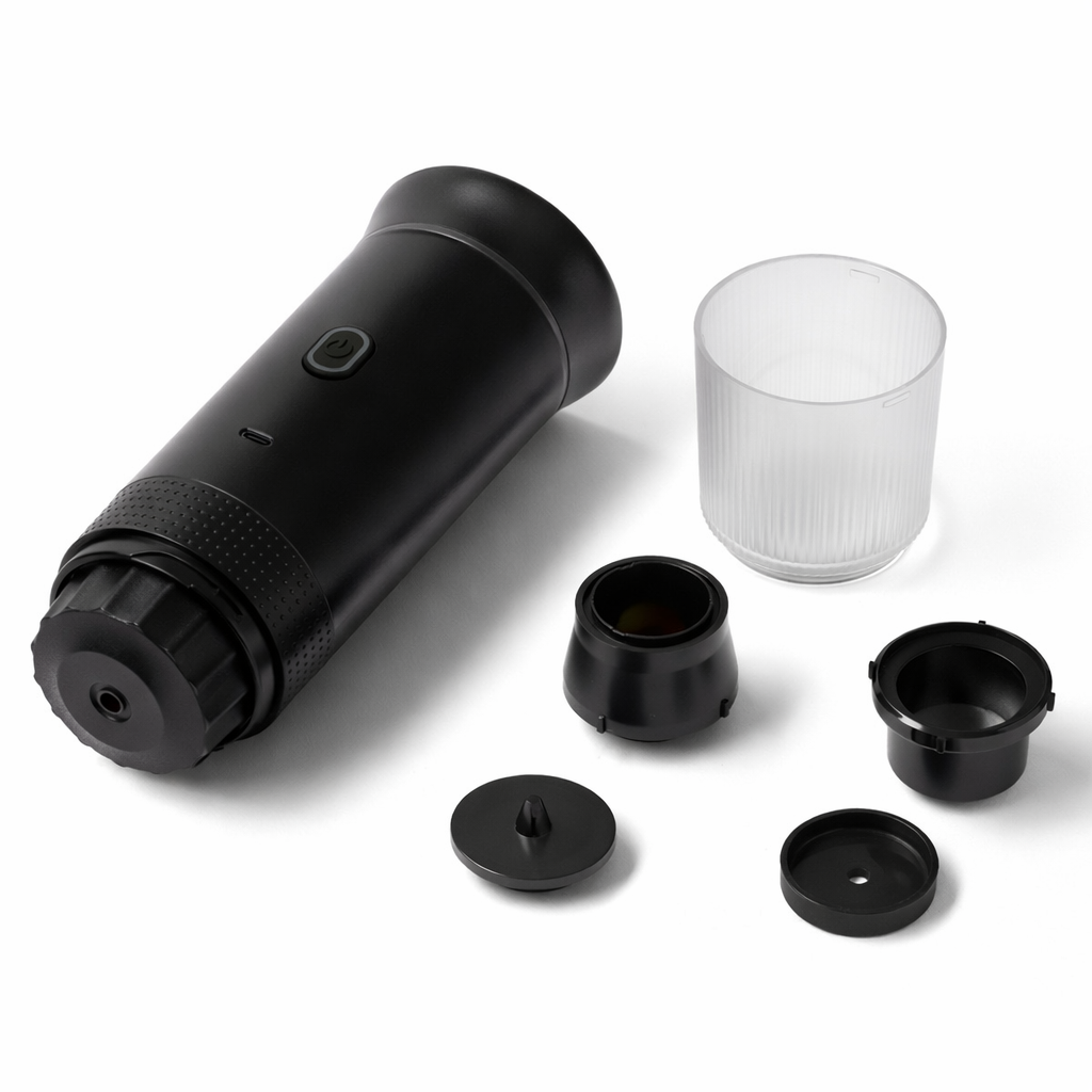 Portable Espresso Machine for Travel, Office & Car (Black)